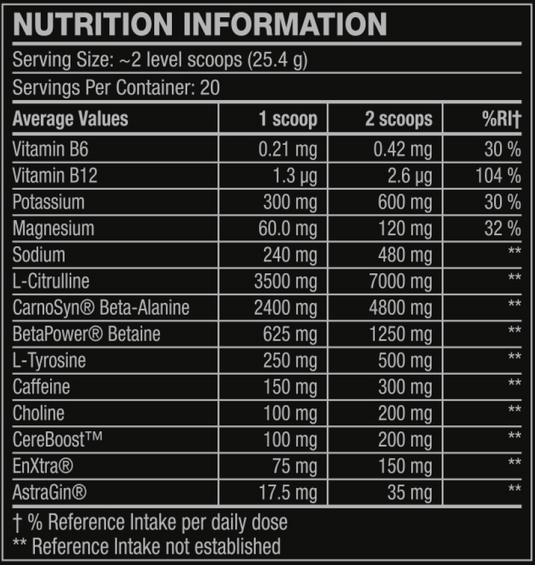 C4 Ultimate Pre-workout - 508 g Tutti Frutti