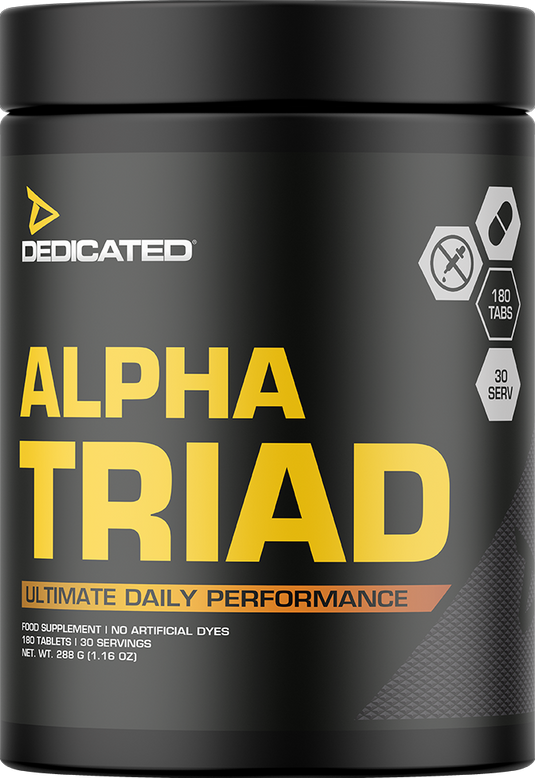 Dedicated Nutrition Alpha Triad - 180 tabs