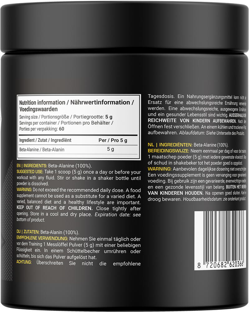  Ladda bild till gallerivisaren, Dedicated Nutrition Beta-Alanine - 300 g
