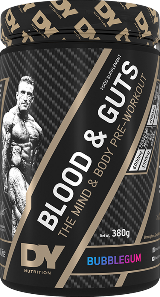 DY Nutrition Blood & Guts PWO - 380 g - Bubblegum