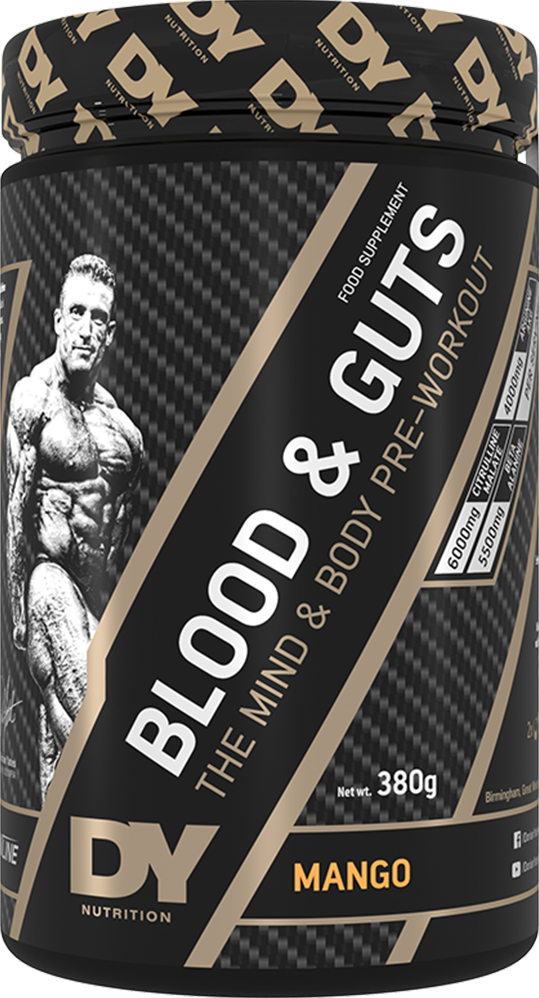  Ladda bild till gallerivisaren, DY Nutrition Blood &amp; Guts PWO - 380 g - Mango
