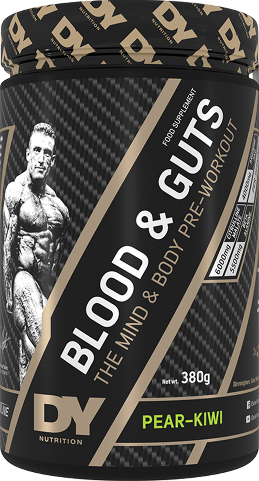 DY Nutrition Blood & Guts PWO - 380 g - Päron Kiwi