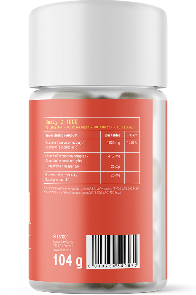  Ladda bild till gallerivisaren, Fit &amp; Co Daily C-1000 - 60 tabs
