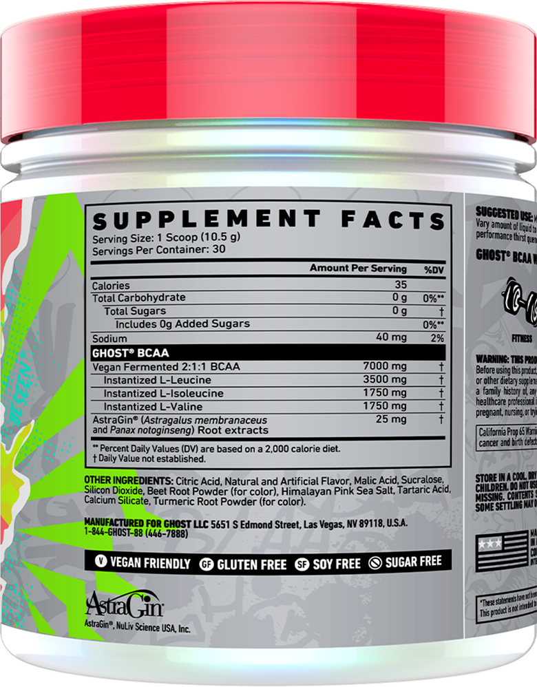  Ladda bild till gallerivisaren, Ghost BCAA - 30 servings Kiwi Strawberry
