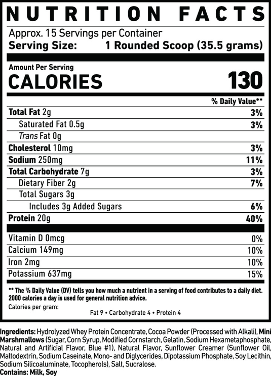Ghost High Protein Hot Cocoa Mix - 15 Servings - Milk Chocolate