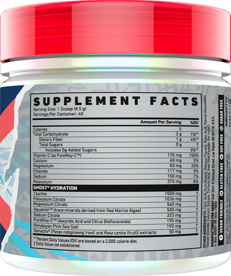  Ladda bild till gallerivisaren, Ghost Hydration - 40 servings Kiwi Strawberry

