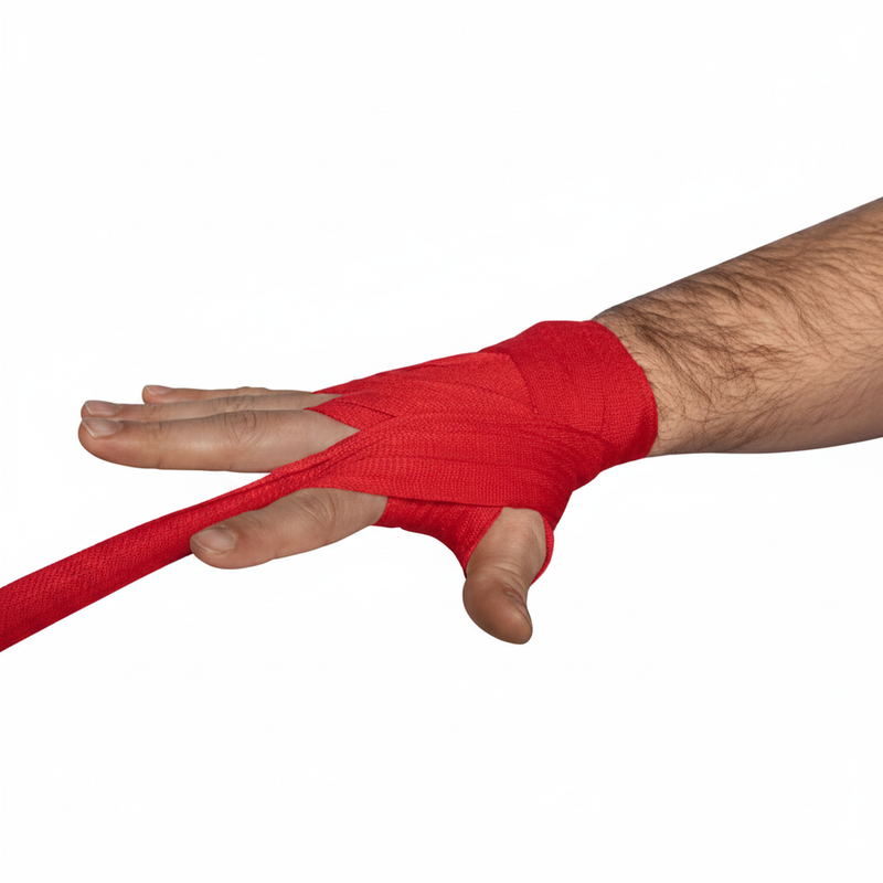  Ladda bild till gallerivisaren, Gorilla Wear Boxing Hand Wraps, red - 2,5 m
