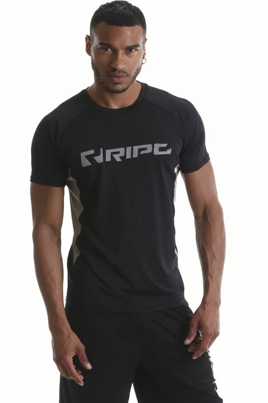 RIPT Herr Kontrast T-shirt - Black
