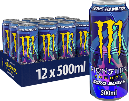 Monster Energy Lewis Hamilto 44 Zero Sugar 12 x 500 ml