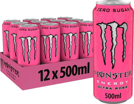 Monster Energy Ultra - 12 x 500 ml - Rosa
