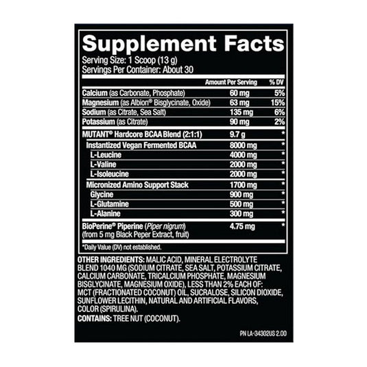 Mutant Hardcore BCAA - 390 g Fruit Punch