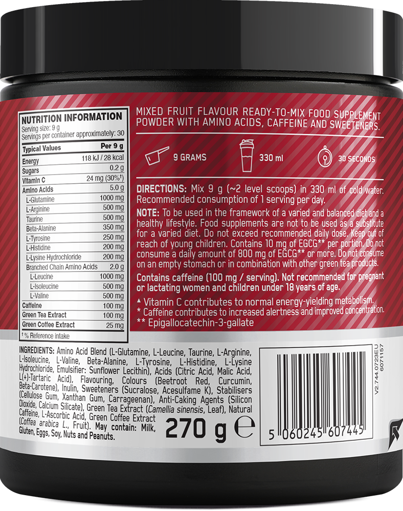  Ladda bild till gallerivisaren, Optimum Nutrition Essential Amino Energy - 270 g Fruit Fusion
