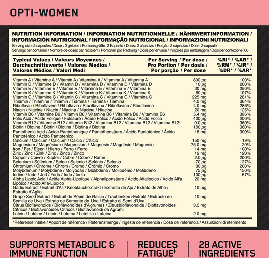 Optimum Nutrition Opti-Women 120 caps