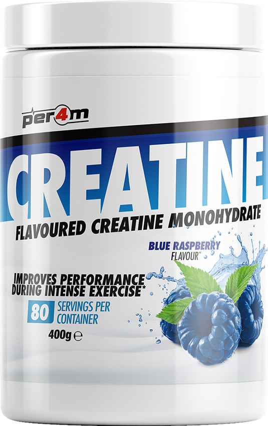PER4M Flavoured Micronised Creatine - 400 g Blue Raspberry