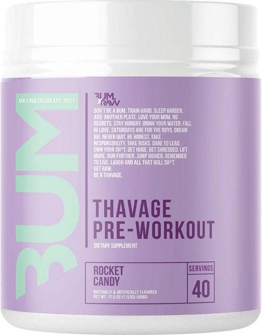 RAW CBUM Thavage Pre-Workout - 20 servings Rocket Candy