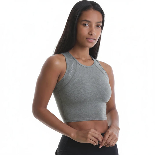 RIPT Dam Crop Top - Grey Marl