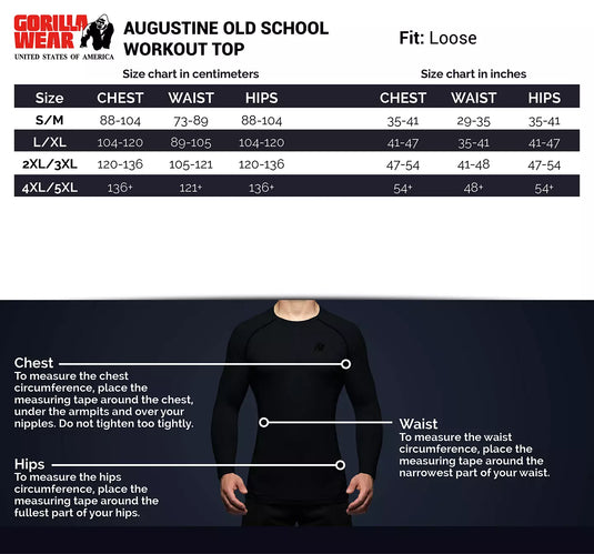 Gorilla Wear Augustine Old School Work Out Top, black/red
