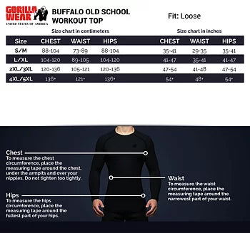 Gorilla Wear Buffalo Old School Workout Top, black/red