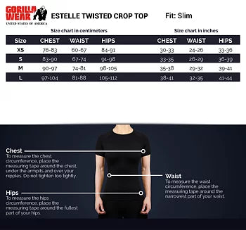 Gorilla Wear Estelle Twisted Crop Top, lilac