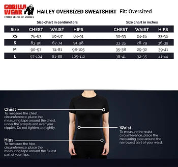Gorilla Wear Hailey Oversized Sweatshirt, black