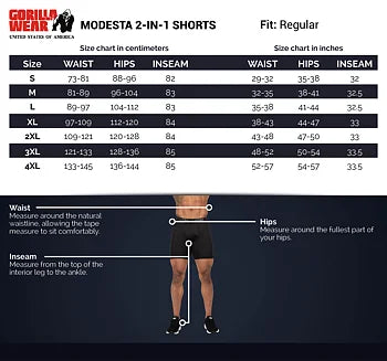  Ladda bild till gallerivisaren, Gorilla Wear Modesto 2-In-1 Shorts, black
