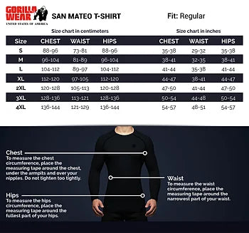Gorilla Wear San Mateo T-Shirt, white/blue