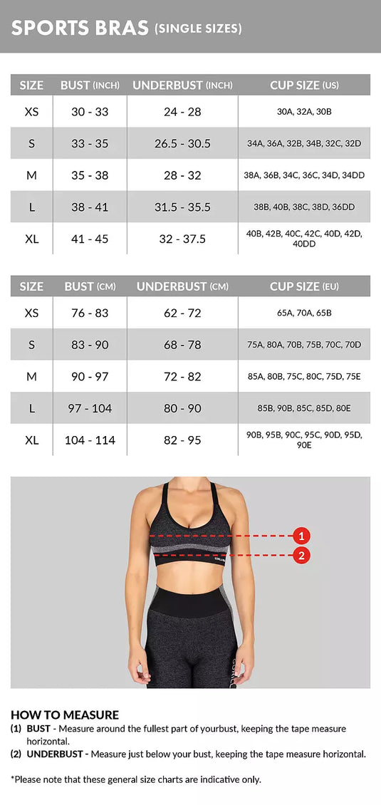 Gorilla Wear Camilla Zip-Front Sports Bra, blue denim