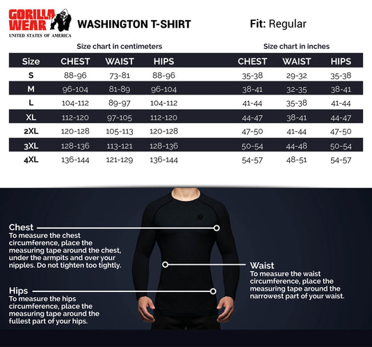 Gorilla Wear Washington T-Shirt, grey
