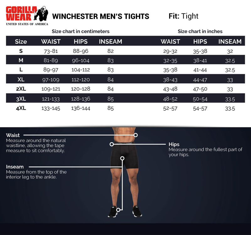  Ladda bild till gallerivisaren, Gorilla Wear Winchester Men's Tights, black
