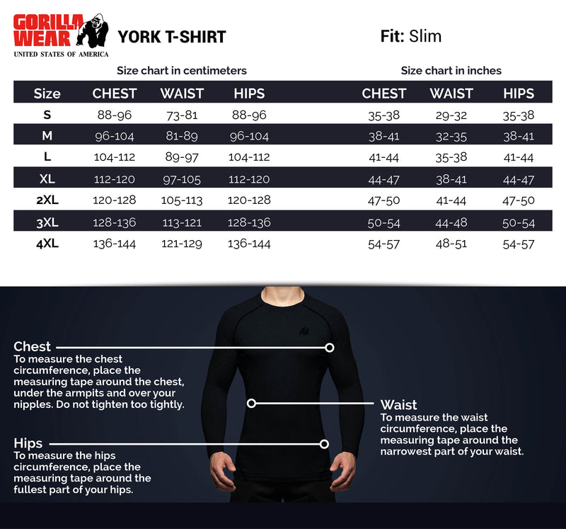  Ladda bild till gallerivisaren, Gorilla Wear York T-Shirt, black
