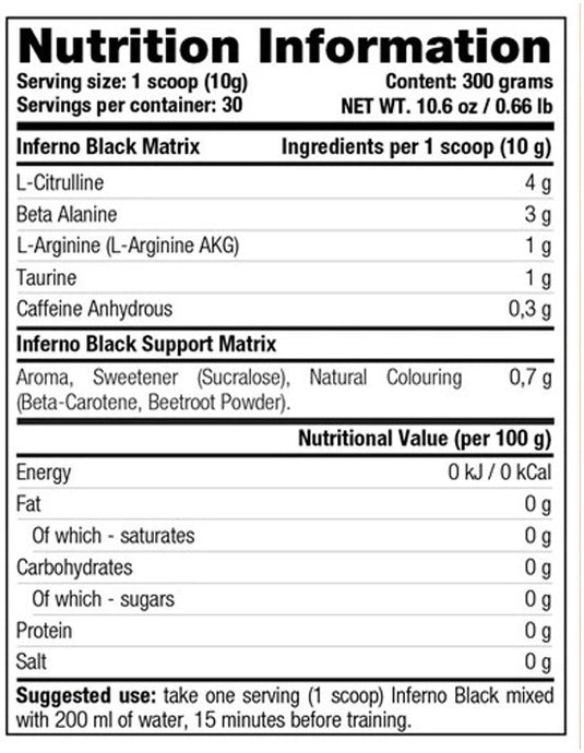 Stacker2 Inferno Black - 300 g Lemon Lime Legend