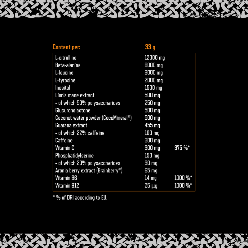  Ladda bild till gallerivisaren, Viking Power Leviathan Hardcore PWO - 660 g Orange
