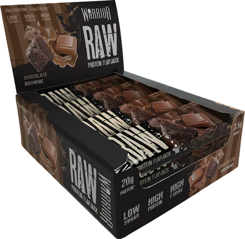  Ladda bild till gallerivisaren, Warrior Raw Protein Flapjack - 12 x 75 g - Choco Brownie
