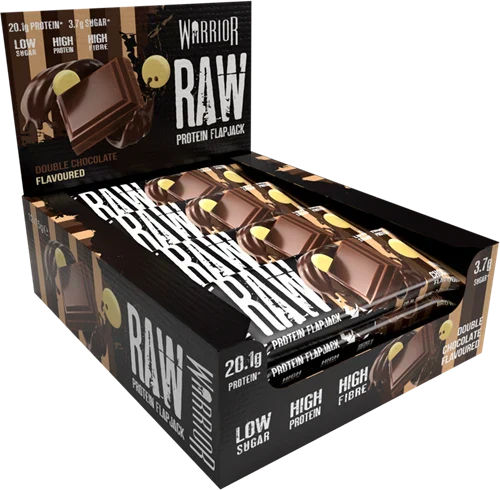  Ladda bild till gallerivisaren, Warrior Raw Protein Flapjack - 12 x 75 g - Double Chocolate
