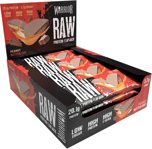  Ladda bild till gallerivisaren, Warrior Raw Protein Flapjack - 12 x 75 g - Peanut Butter Cup
