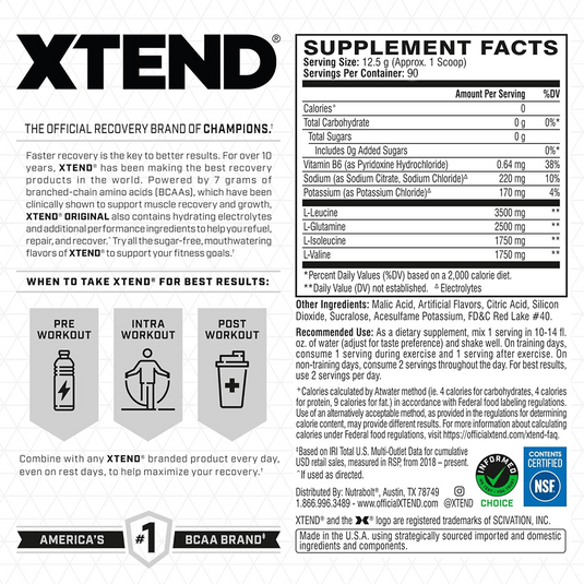 Xtend Original BCAA - 90 servings Strawberry Kiwi